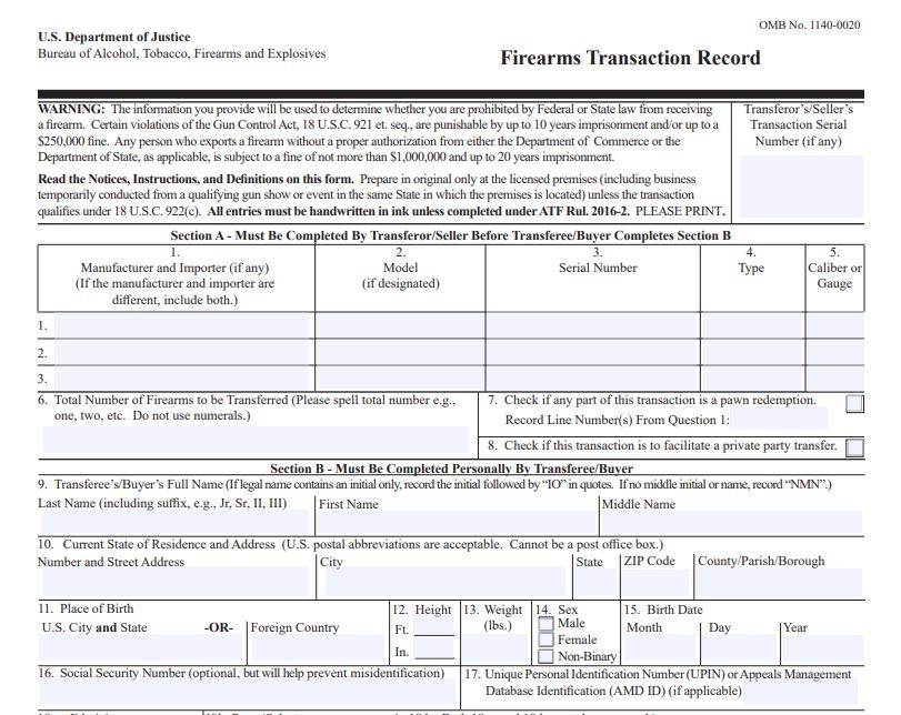 Ffl Document Example Son of Muslim Murderer Charged Federally for Lying on Gun Purchase ...